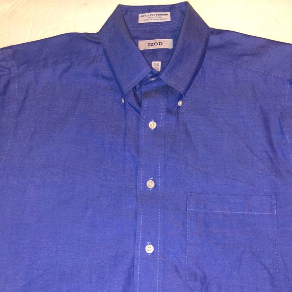 IZOD Men’s Button Down Size Medium 15.5 (32/33) - Picture 1 of 6